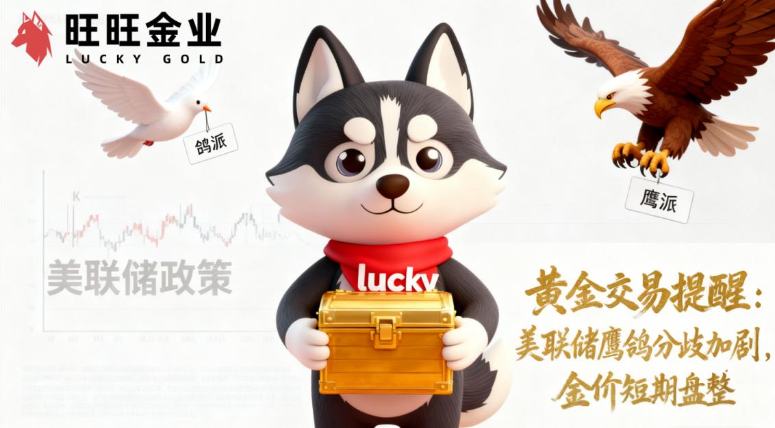 黄金交易提醒：美联储鹰鸽分歧加剧，金价短期盘整
